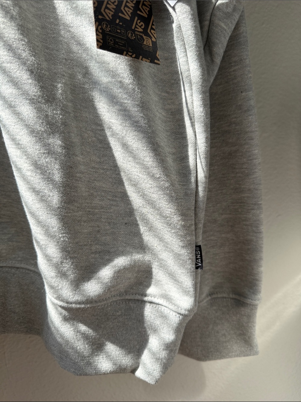 Vans Gray Crewneck Sweatshirt with Navy Logo - Picture 3 of 6